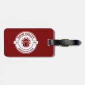 Bow Valley Provincial Park Sun Trees Bagagelabel (Achterkant horizontaal)