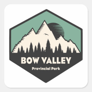 Bow Valley Provincial Park Vierkante Sticker