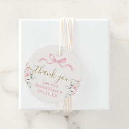 Bow Vrijgezellenfeest Favor Tags Bedankjes Labels