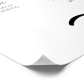 Bow Wavy Border Foto Milestone Poster (Hoek)