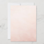 Bow White Pearls & Prosecco Rosé Bridal Shower Kaart (Achterkant)