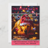 Bow Wow Grote Kerstman Jaarlijks Kerstfeest Kaart (Voorkant)