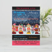 Bow Wow jaarlijkse kerstfeest Kaart (Staand voorkant)