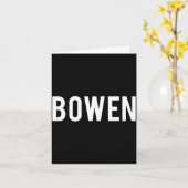 Bowen - Cool New Funny Name Fan Gift Tee  Kaart (Gele Bloem)