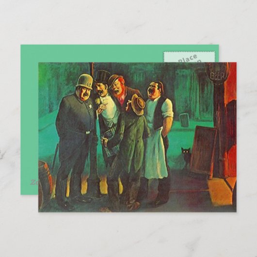 BOWERY FRIENES IN EEN OUD NEIGHBORHOOD BRIEFKAART (Voorkant / Achterkant)