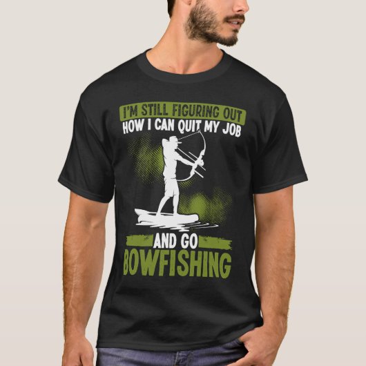 Bowfish Bowhunter Fisherman Archer Airboot Bowf T-shirt (Voorkant)