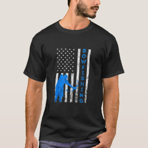 Bowfish Usa Fish Bow Hunting Flag American Bowf T-shirt