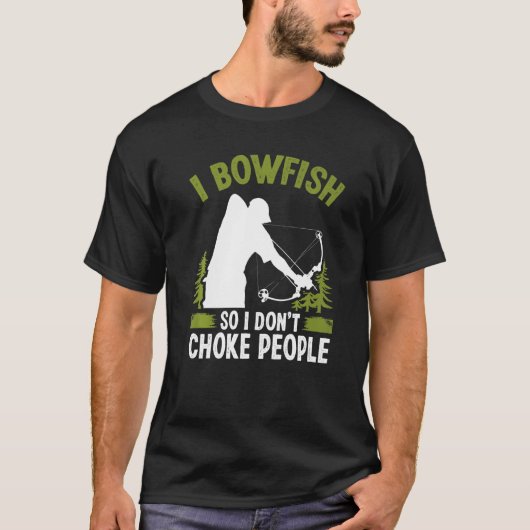 Bowfishing Airboat Archer Bow Hunter Fisherman Bow T-shirt (Voorkant)