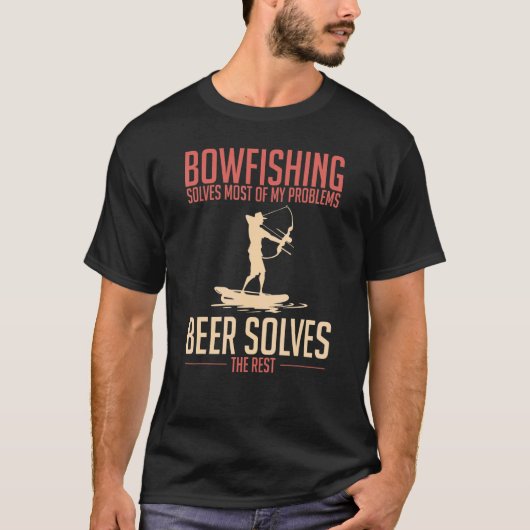 Bowfishing Bow Lights Arrows Crossbow Bowfisher T-shirt (Voorkant)