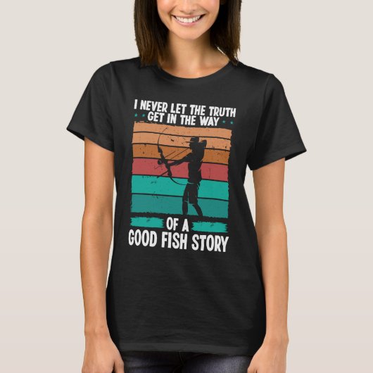Bowfishing Good Fish Story Bowfisher Fisherman Bow T-shirt (Voorkant)