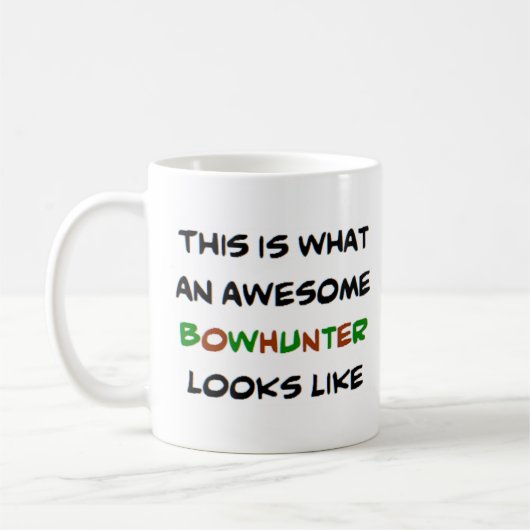 bowhunter, geweldige koffiemok (Links)