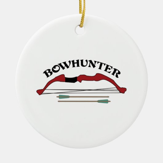 BOWHUNTER KERAMISCH ORNAMENT (Voorkant)