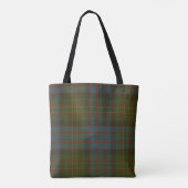 Bowie Clan Tartan Monogram Tote Bag (Achterkant)