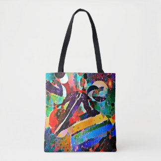 Bowie en Prince Rock uit in Space Canvas tas