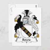 Bowie Family Crest Briefkaart (Voorkant / Achterkant)