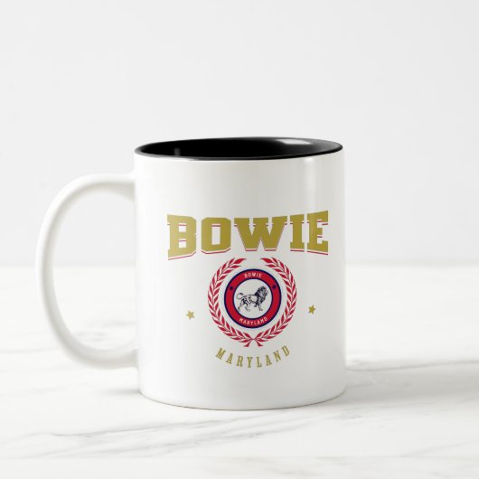 Bowie Maryland Tweekleurige Koffiemok (Links)