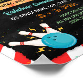 Bowl-a-thon fondsenwerving flyer poster sjabloon (Hoek)