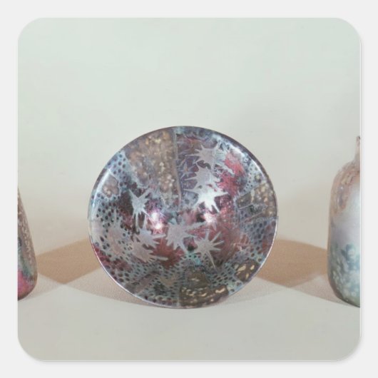 Bowl en vassen, c.1890 vierkante sticker (Voorkant)