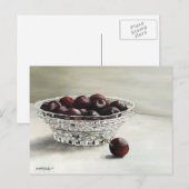 Bowl Full of Cherries Art Carte postale (Devant / Derrière)