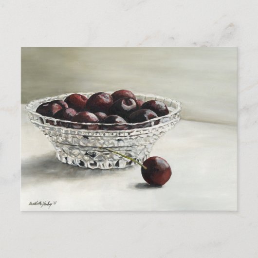 Bowl Full of Cherries Art Carte postale (Devant)