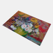 Bowl met bloemen, Van Gogh Deurmat (Schuin)