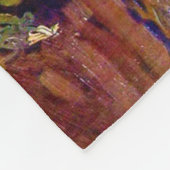 Bowl met bloemen, Van Gogh Fleece Deken (Hoek)