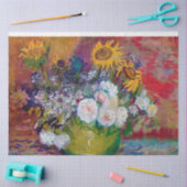Bowl met bloemen, Van Gogh Tissuepapier (Craft)