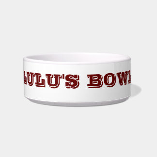 Bowl met de naam van je kat voerbakje