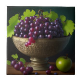 Bowl of Grapes Print Tegel Tegeltje (Voorkant)