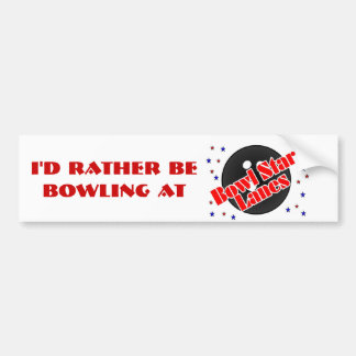 Bowl Star Bumpersticker