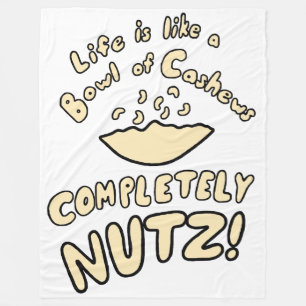 Bowl van Cashews Fleece Deken