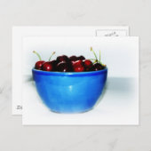 Bowl van Cherries Briefkaart (Voorkant / Achterkant)