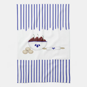 Bowl van Cherries Kitchen Towel Theedoek