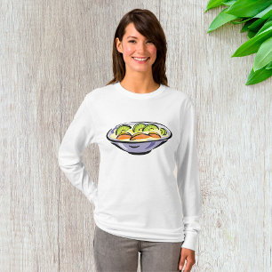 Bowl van fruitvrouwen lang Sleeve T-shirt