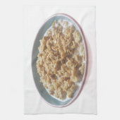 Bowl van havermout theedoek (Verticaal)