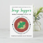 Bowl van het warme tomatenpuin kaart (Staand voorkant)