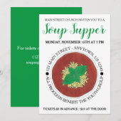 Bowl van het warme tomatenpuin kaart (Voorkant / Achterkant)