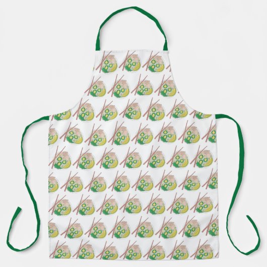 Bowl van Pho Vietnamees Phò Rice Noodle Soup Schort (Voorkant)