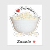 Bowl van Popcorn Sticker (Vel)