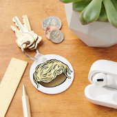 Bowl van Spaghetti Pasta Noodle Food Sleutelhanger