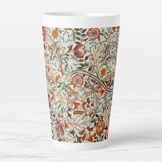 Bowl William Morris bloemenkunst ontwerp Latte Mok (Voorkant)