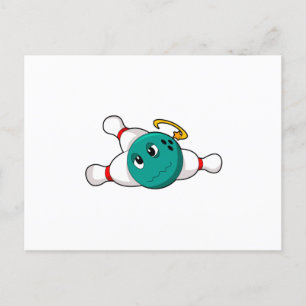 Bowlen Bowlingbal Bowlingkegel Briefkaart
