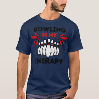 Bowlen is mijn therapie t-shirt