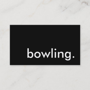 bowlen. visitekaartje