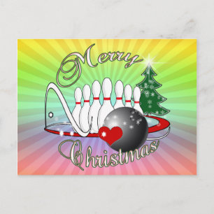 BOWLER/BOWLING MERRY CHRISTMAS FEESTDAGENKAART