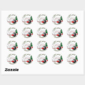 BOWLER/BOWLING MERRY CHRISTMAS RONDE STICKER (Vel)