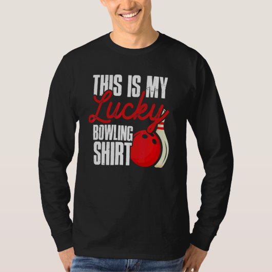 Bowler Dit is mijn loffe Bowling Bowling T-shirt (Voorkant)
