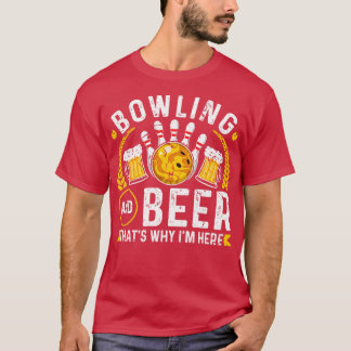 Bowler Grappig Bier Bowling T-shirt
