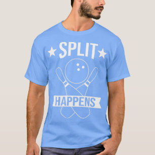 Bowler Sports Bowling Player Split is Bowling T-shirt