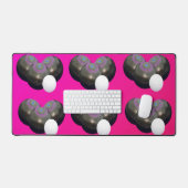 Bowles de pelouse rose, Tapis de bureau (Clavier et souris)